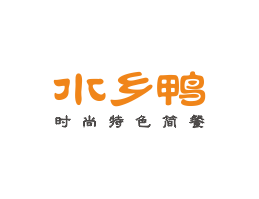 彭厨水乡鸭简餐江门餐厅品牌LOGO设计_梧州餐饮品牌标志设计
